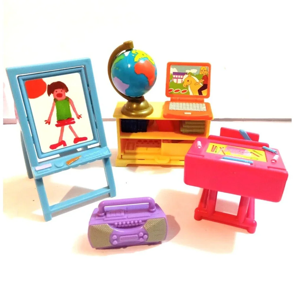Fisher Price Loving Family Playroom (Chalkboard, Laptop Boombox Lot
